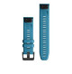 QuickFit Watch Bands for Quatix 6 - 22 mm - Cirrus Blue Silicone - 010-12863-20 - Garmin